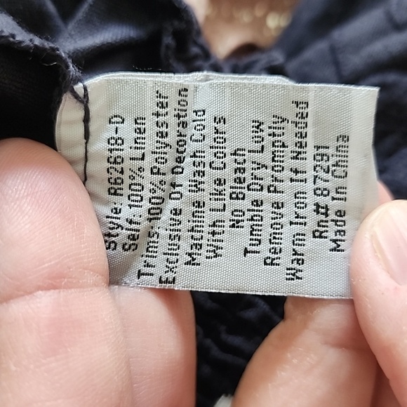 Johnny Was Renee Embroired Side Slit Palazzo Linen Pants Size XS - Picture 17 of 17